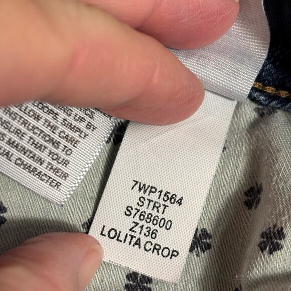 Lucky Brand Lolita Crop Jeans in Medium Acid Wash. Size 8/29" - Picture 8 of 9